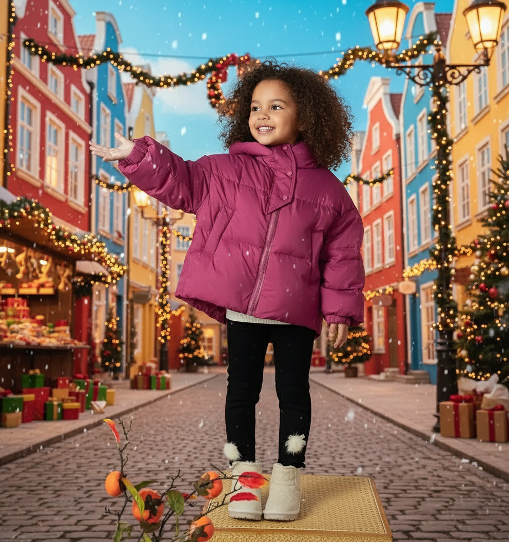 Winter Kids Warm Down Coats Autumn Children Cotton-Padded Jackets Boys Girls Clothing Baby Hooded Outerwear 3-12 Years Trikidsworld