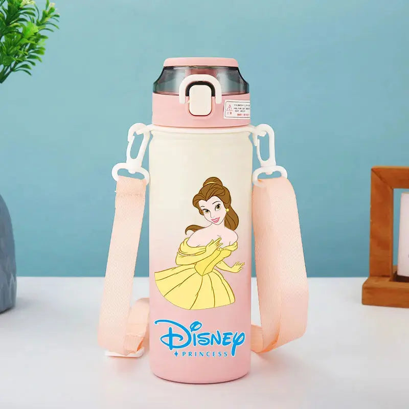 Disney Princess Thermos Bottle – Elsa, Straw & Strap Trikidsworld