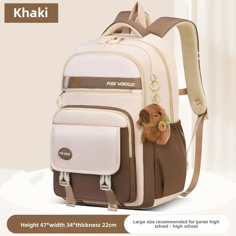 Kids School Backpack With Cartoon Pendant For Kids Teenager Kawaii Schoolbag Girls Children Orthopedics Waterproof Backpacks Trikidsworld