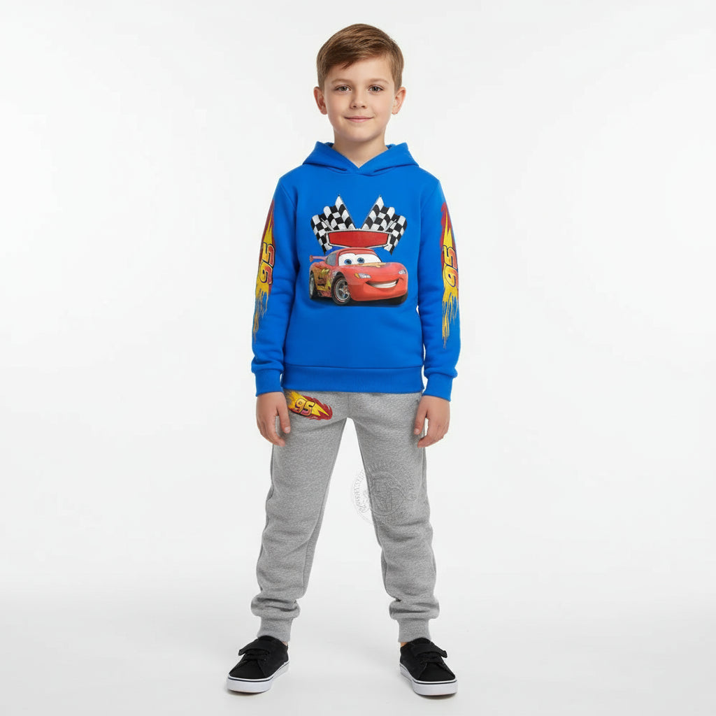 Disney Lightning McQueen Children's Hoodie And Pants Set - Warm Autumn Sports Outfit for Boys/Girls Perfect Back to School Gift Trikidsworld