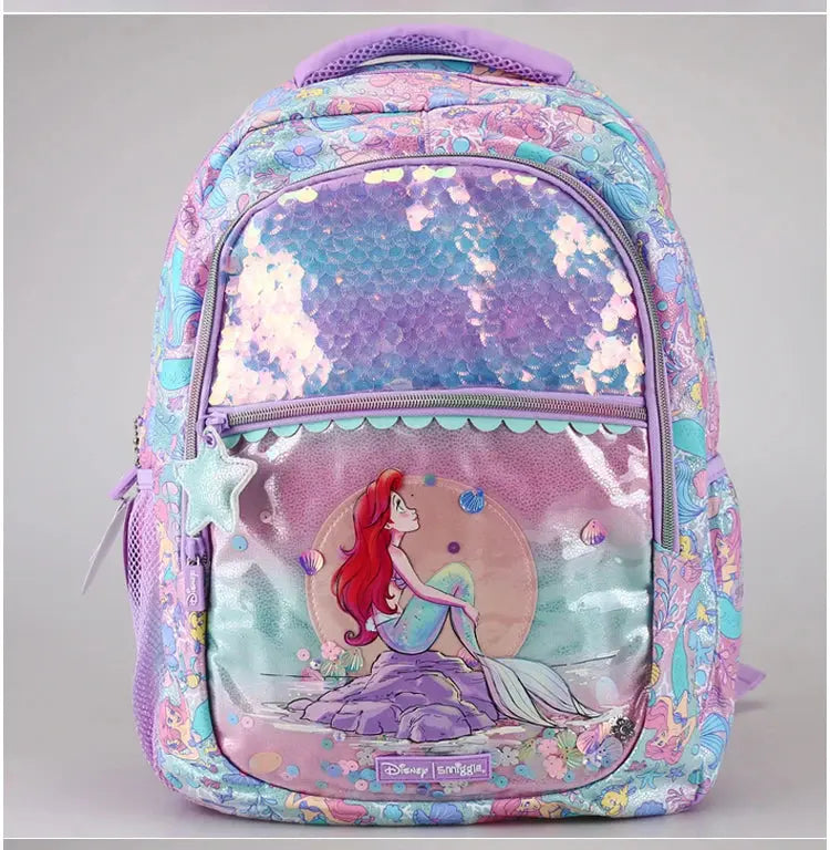 Genuine Disney Smiggle Mermaid School Bag Pencil Case Notebook Y2k Stationery Set Student Lunch Bag Backpack Girl Birthday Gift Trikidsworld