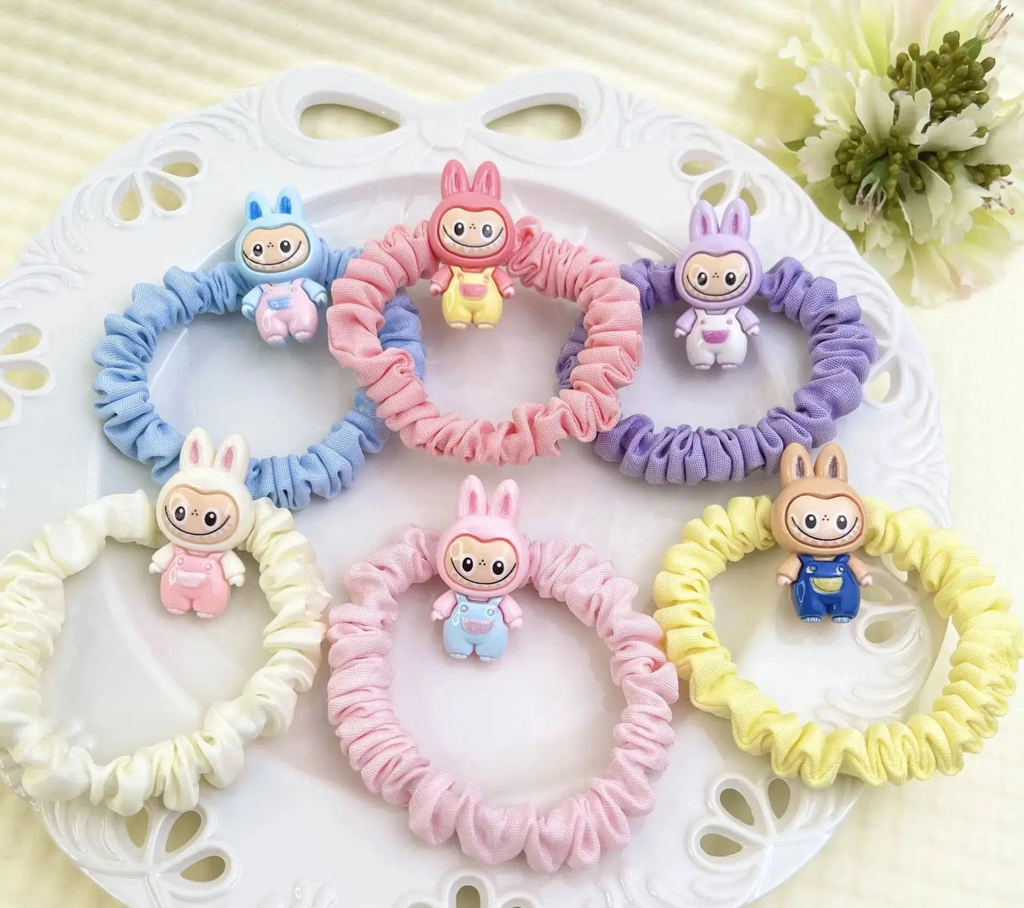 10/20 New Cartoon Labui Hair Ropes Cute Anime Elastic Hair Circle for Women Kawaii Girls Holiday Gifts Decoration Accessories Trikidsworld