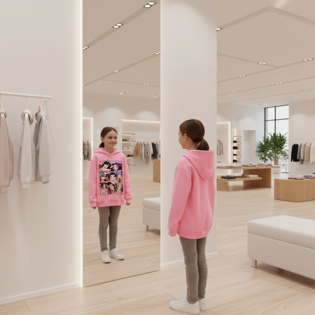 KPop Demon Hunter Rumi Derpy Cartoon Girls Boy Hooded Sweatshirt Warm Children's Wave Fashion Casual Tops Casual Girls Clothing Trikidsworld