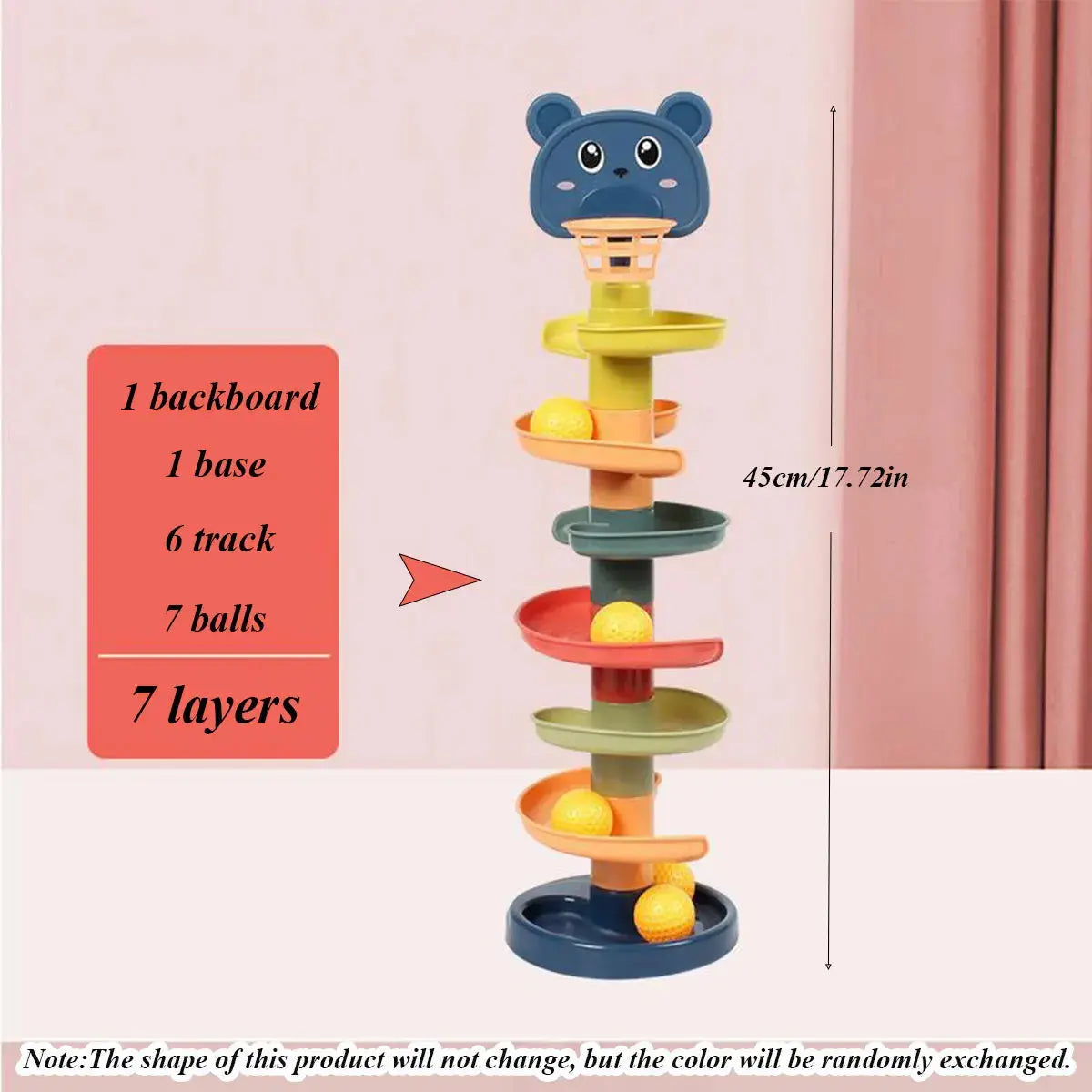 Different Layers Baby Track Rolling Ball Toy Early Educational Puzzle Toy for Children Montessori Sliding Track Tower Kids Gift Trikidsworld