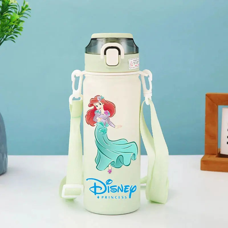 Disney Princess Thermos Bottle – Elsa, Straw & Strap Trikidsworld