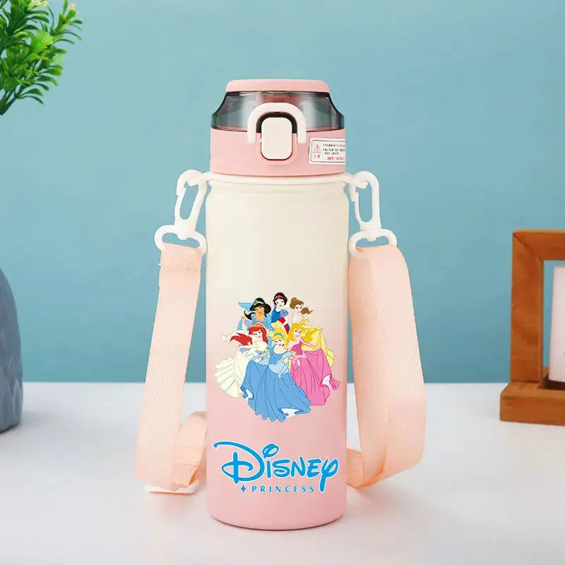 Disney Princess Thermos Bottle – Elsa, Straw & Strap Trikidsworld