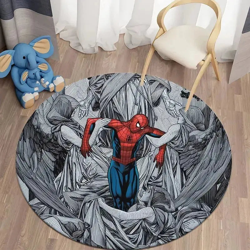 Spider Man Round Carpet for Home Decor Trikidsworld