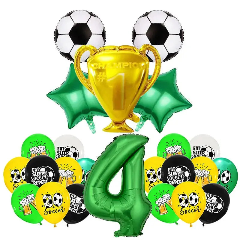 Soccer Football Birthday Decorations Aluminum Trikidsworld