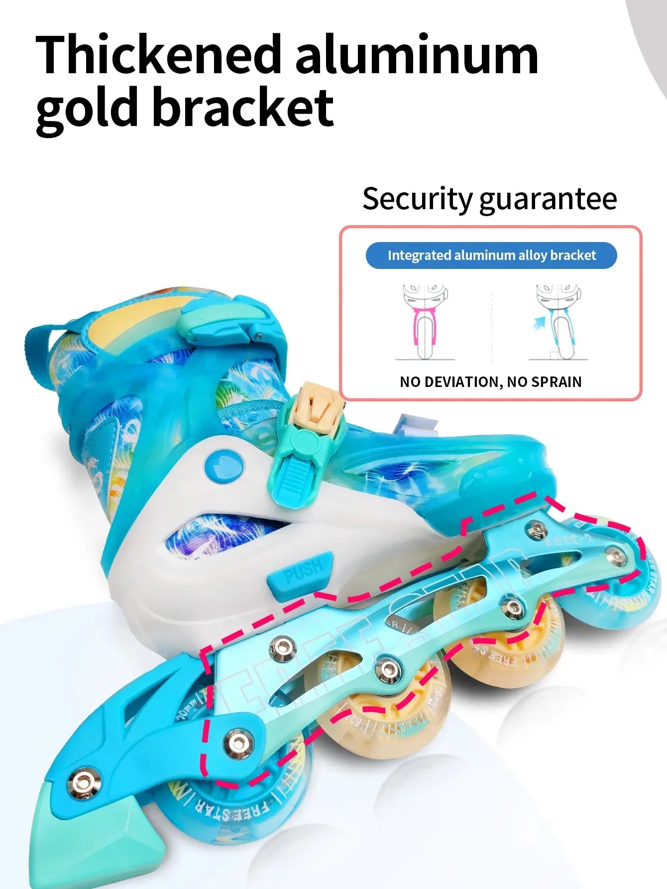 Easy Star Flashing Inline Skates – Adjustable & Comfortable Trikidsworld