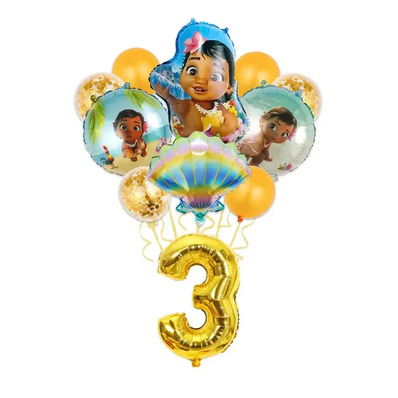 Moana Birthday Party Decoration Cartoon Trikidsworld