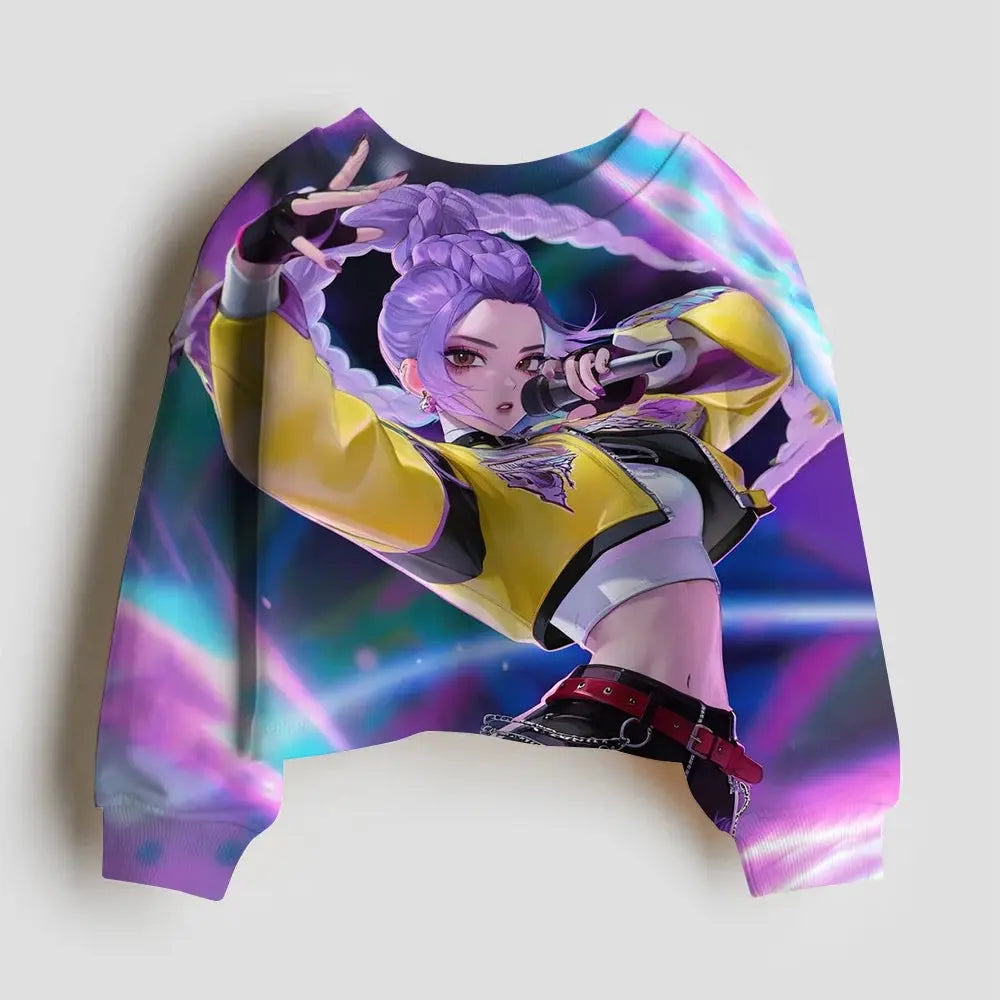 Kpop Demon Hunter Hoodies Kids Kawaii Rumi Mira Zoey Sweatshirt Girls Boys Winter Pullover Long Sleeves Children Clothes Gift Trikidsworld