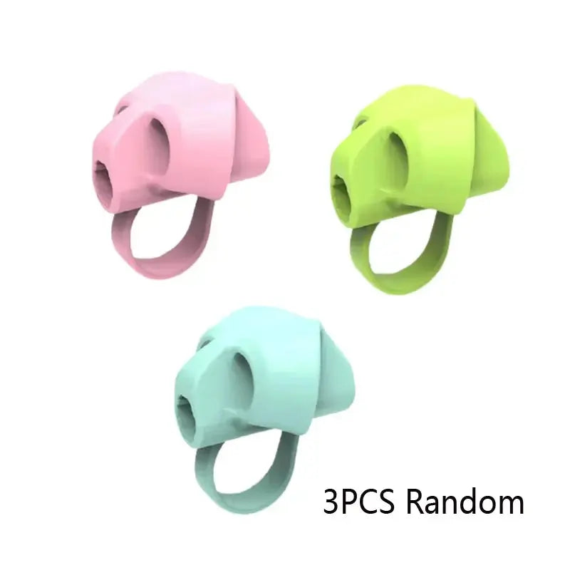Finger Silicone Pencil Cuffs Child Pencil Adapter Writing Corrector Stationery Aid Grip Posture Correction Device Trikidsworld