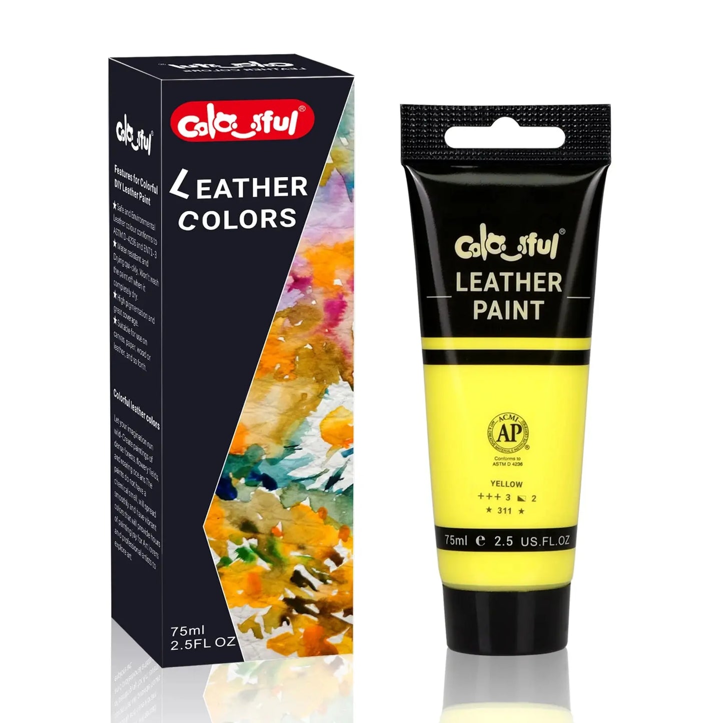 Acrylic Leather PigmentPaint set 12 Colors Leather For Bags,Shoe,Crafts DIY Waterproof Never Fading Leather Repair paint pigment Trikidsworld