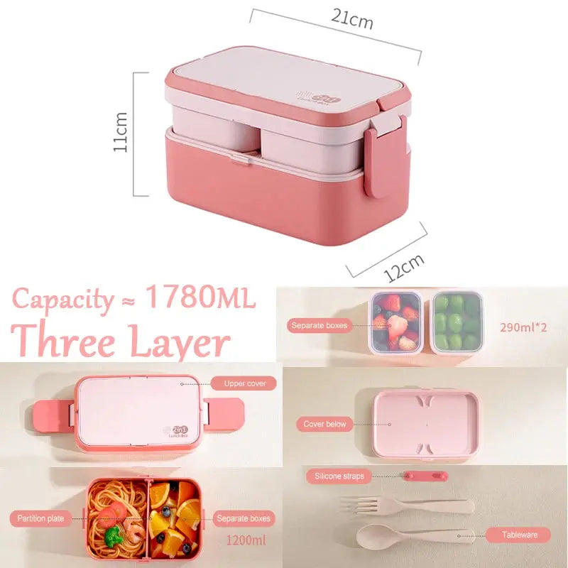 Portable Bamboo Fiber Lunch Box Trikidsworld
