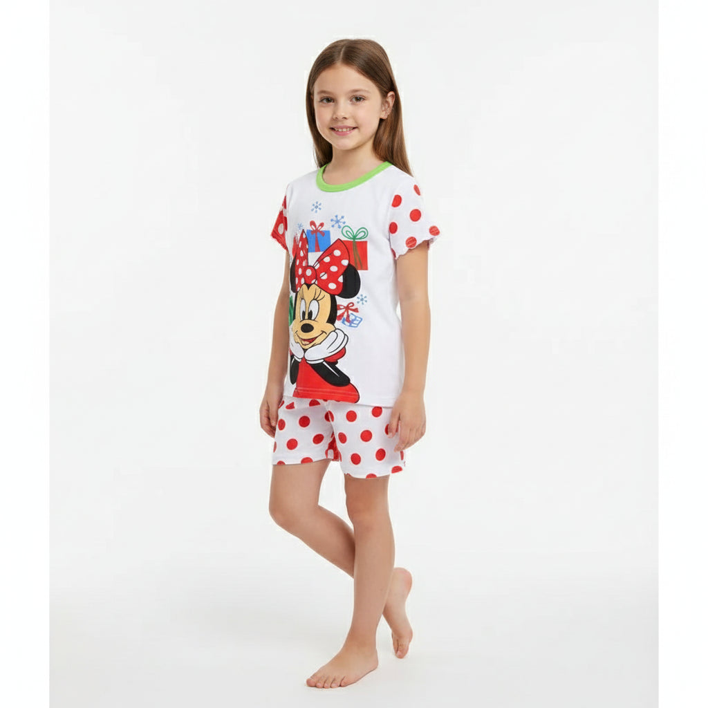 Summer Kids Pyjamas Children Sleepwear Baby Set Elsa Girls Minnie Short sleeved Pijamas Cotton Nightwear Clothes Pajamas Sets Trikidsworld