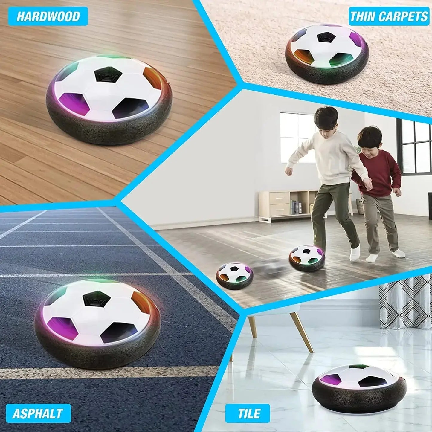 Hover Soccer Ball Toys for Children Electric Floating Football with LED Light Music Soccer Ball Sport Toys for Kids Outdoor Game Trikidsworld