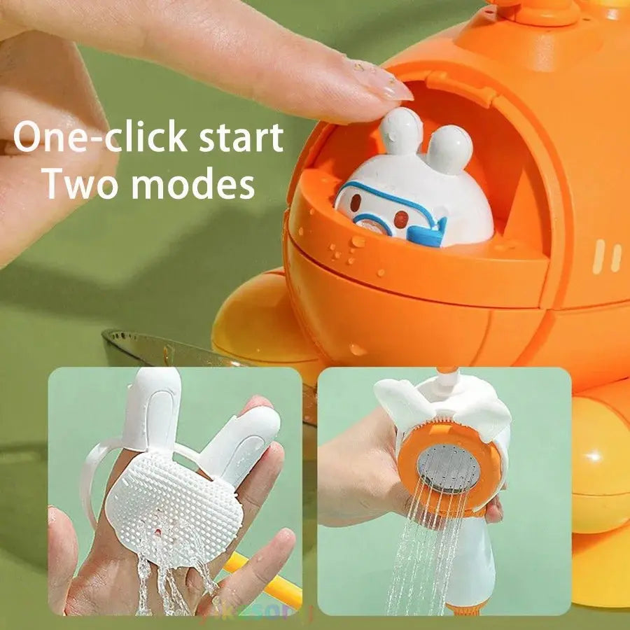 Baby Bath Electric Submarine Toys Shower Sucker Interactive Play Spray Bathtub Water Toys Sprinkler Baby Shower for Kids Trikidsworld