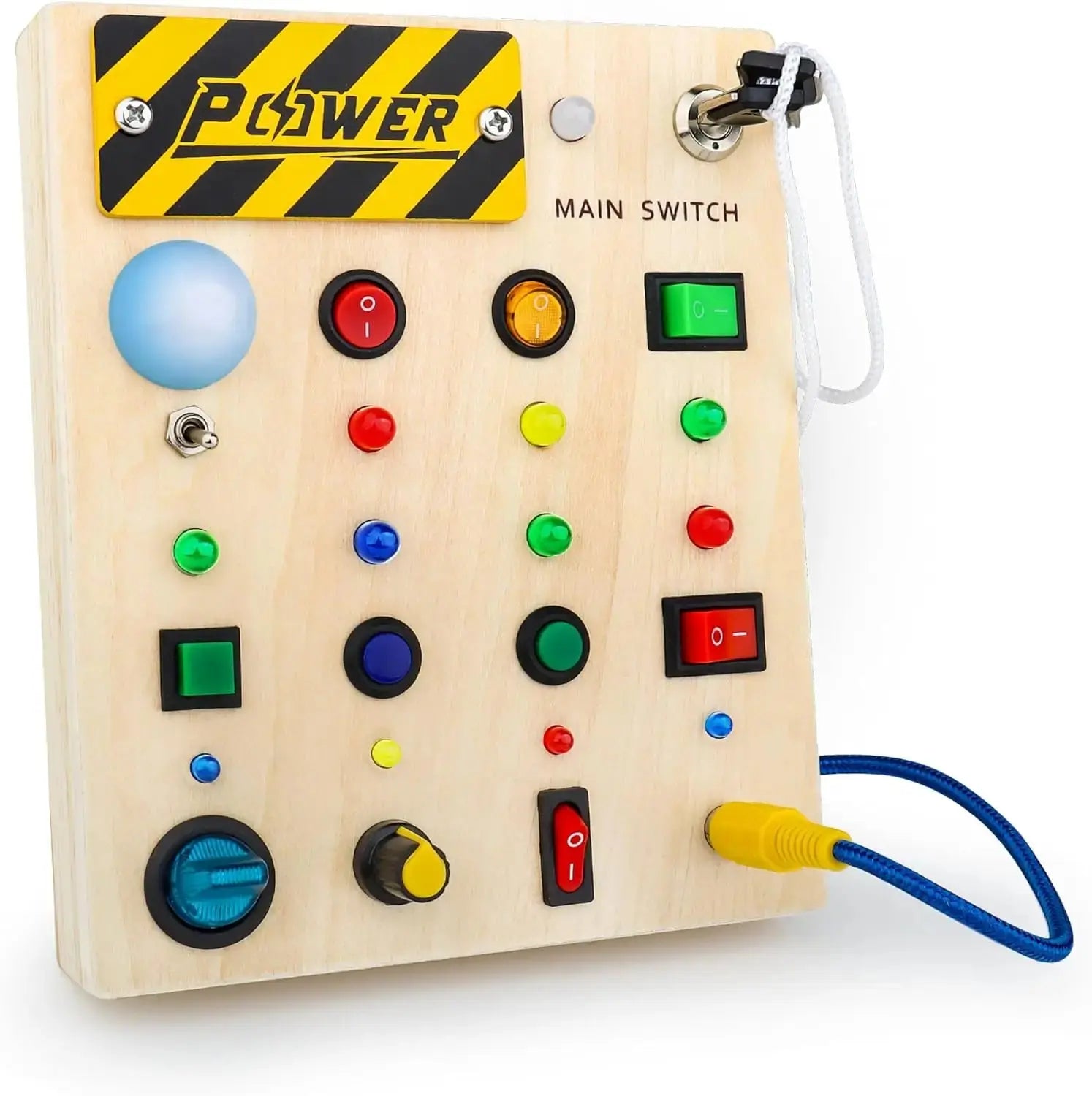 Montessori Wooden Busy Board with Sensory Activities for Toddlers Trikidsworld
