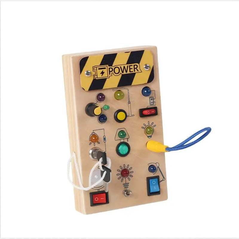 Montessori Wooden Busy Board with Sensory Activities for Toddlers Trikidsworld