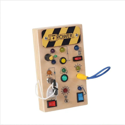 Montessori Wooden Busy Board with Sensory Activities for Toddlers Trikidsworld