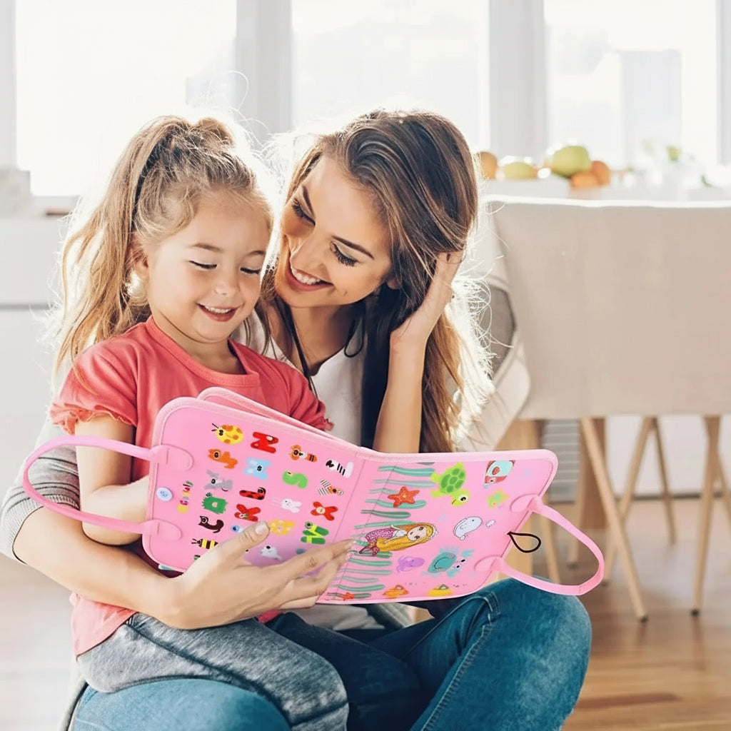 Montessori Toddler Busy Board,Autism Sensory Toys，Educational Activity Motor Skills Baby, Life Skills Learning Toys for Kids Trikidsworld