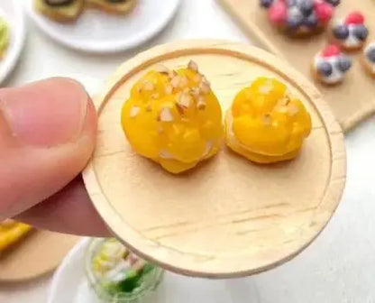 Miniature Hamburger Mini Fruit Salad Pretend Food for Montessori Trikidsworld
