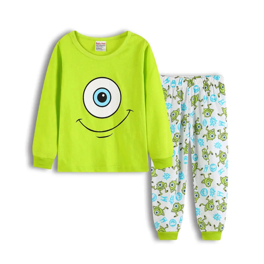Spring Autumn Children's Mickey Clothing Sets Boys Sleepwear Clothes Kids Iron Man Pajamas Set Baby Girls Cotton Cartoon Pijamas Trikidsworld