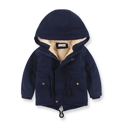 Children Winter Fleece Outdoor Jackets for Boys Hooded Warm Kids Boy Outerwear Windbreaker Autumn Casual Baby Boy Coats Clothing Trikidsworld