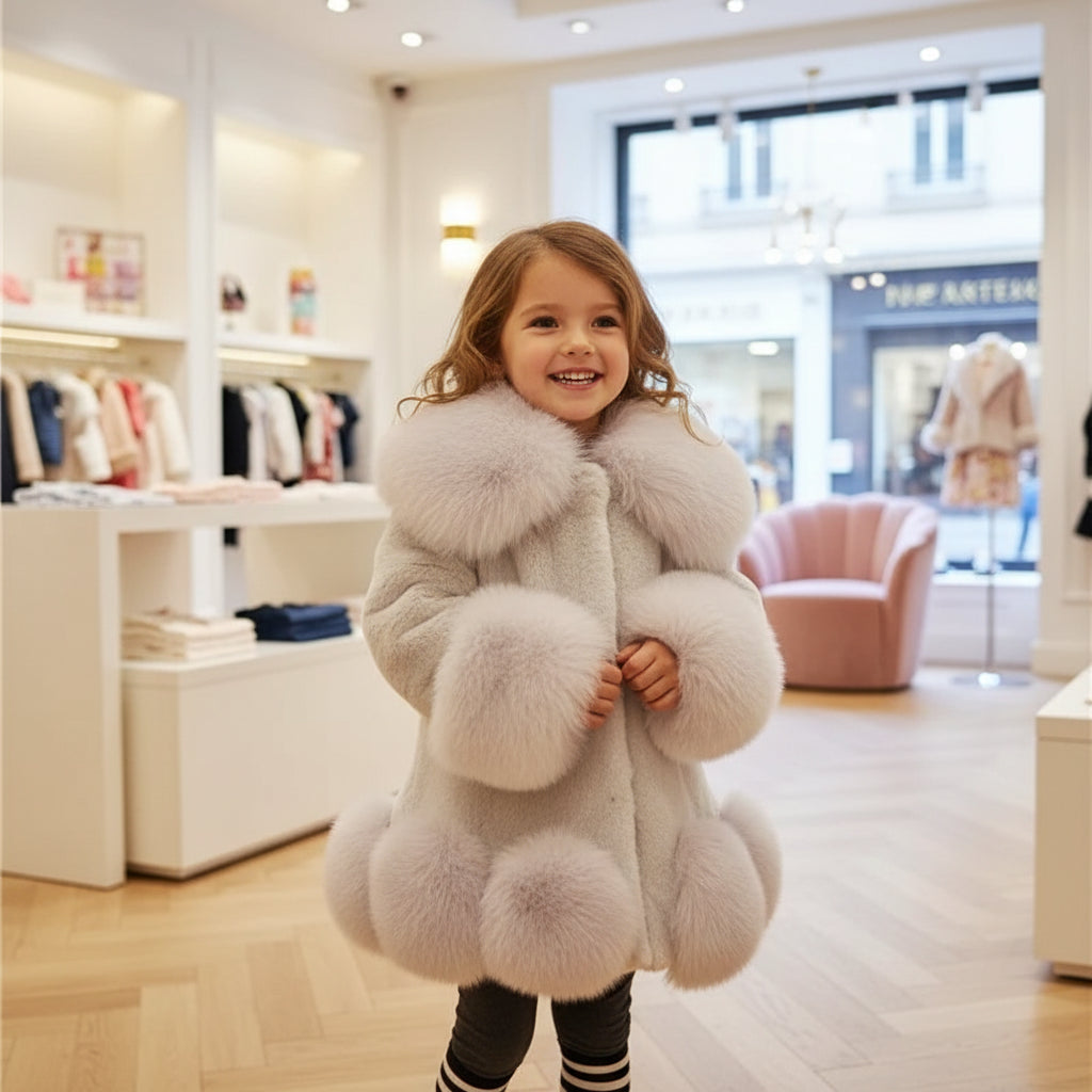 Baby Kids Clothes Girls Jacket 2023 Winter Fashion Solid Faux Mink Fox Fur Coat for Teen Girl Soft Warm Children's Clothing Trikidsworld
