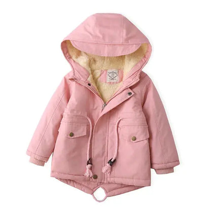 Children Winter Fleece Outdoor Jackets for Boys Hooded Warm Kids Boy Outerwear Windbreaker Autumn Casual Baby Boy Coats Clothing Trikidsworld