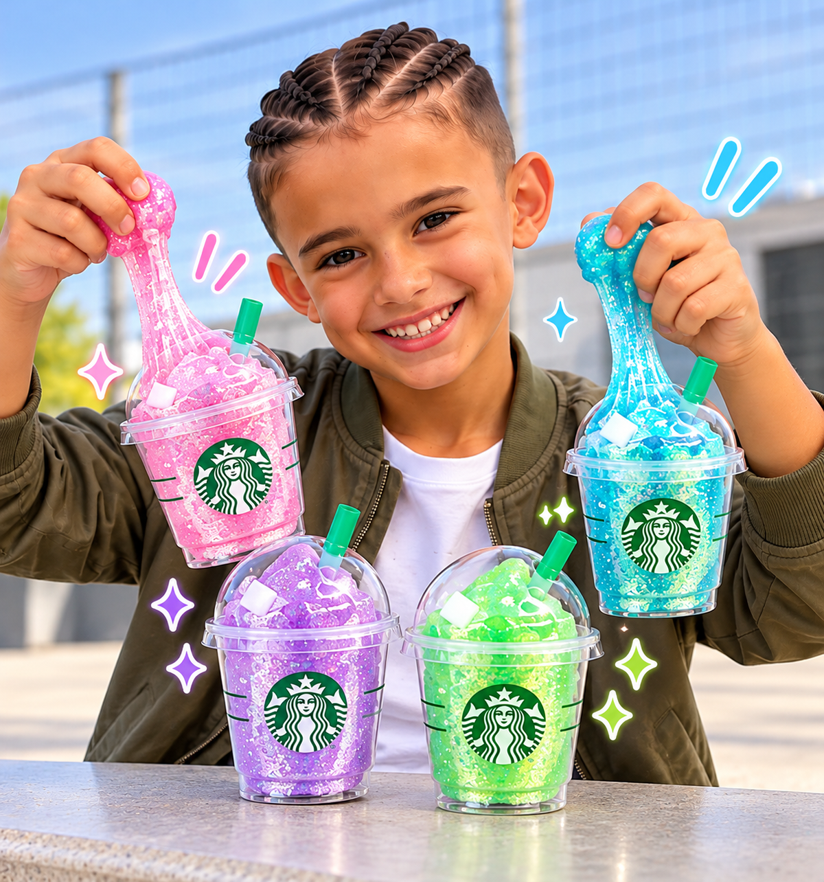 NeeDoh Glitter Drink Cup Squishy Toy – 4 Colours