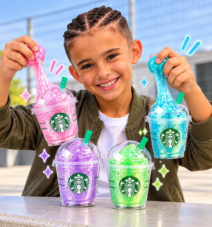 NeeDoh Glitter Drink Cup Squishy Toy – 4 Colours