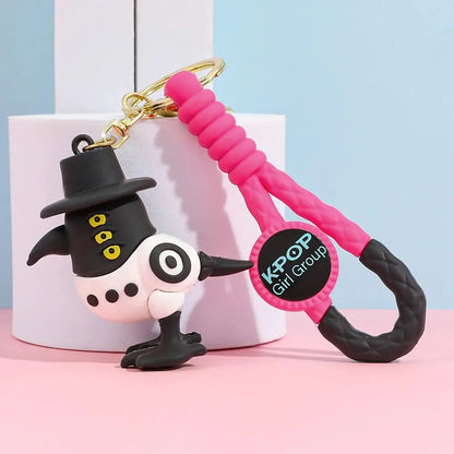 3D Printed Anime Movie Kpop Demon Hunters Girls Derpy Keychains Doll Cute Tiger Action Model Toy Collection Gifts Trikidsworld