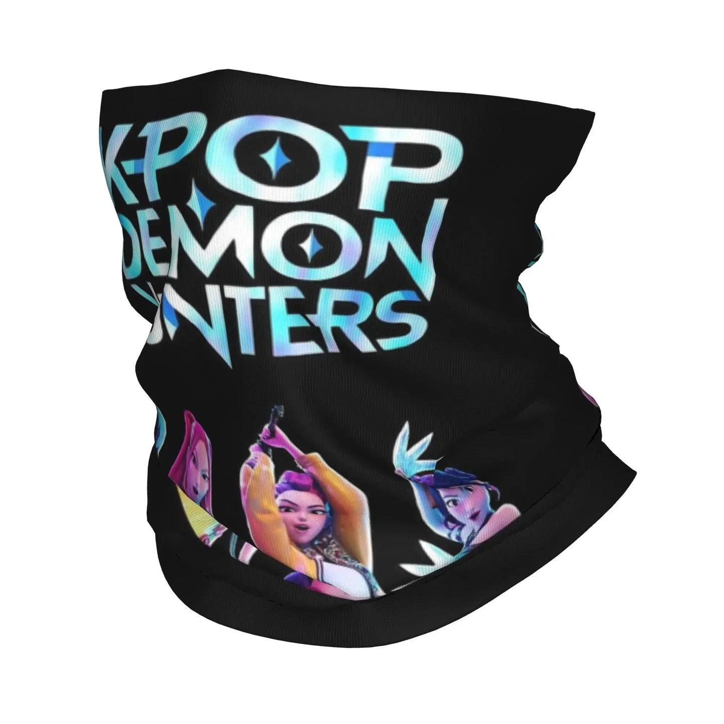 HUNTRIX KPOP Demon Hunters Anime Bandana Neck Gaiter Printed Face Scarf Multifunctional Face Mask Riding Adult Breathable Trikidsworld