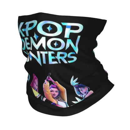 HUNTRIX KPOP Demon Hunters Anime Bandana Neck Gaiter Printed Face Scarf Multifunctional Face Mask Riding Adult Breathable Trikidsworld