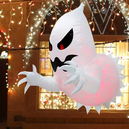 1.4m Halloween Inflatable Ghost Horror Window Ghost Foldable Balloon Outdoor Courtyard Garden Decoration Fun Party Tool Trikidsworld