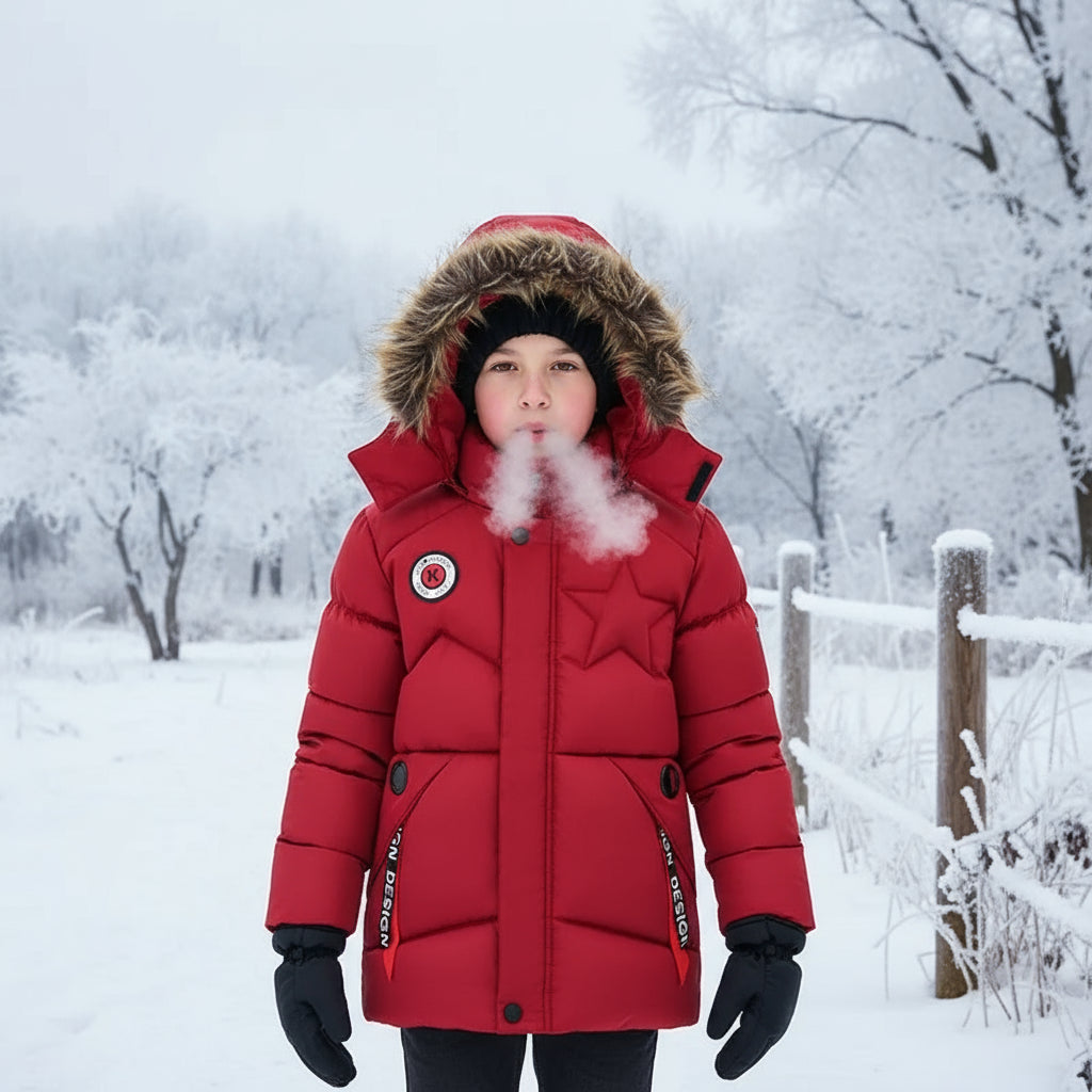 Winter Jacket Kids Boys Keep Warm Parka Windproof Snowproof Thermal Heavy Coat Fashion Outdoor Jacket CoolBoys Children Clothing Trikidsworld