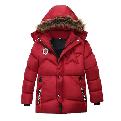 Winter Jacket Kids Boys Keep Warm Parka Windproof Snowproof Thermal Heavy Coat Fashion Outdoor Jacket CoolBoys Children Clothing Trikidsworld