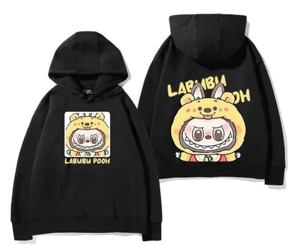 Labub labubu crazy zoo city surrounding hooded sweatshirt children's men and women autumn and winter fashion loose clothes Trikidsworld