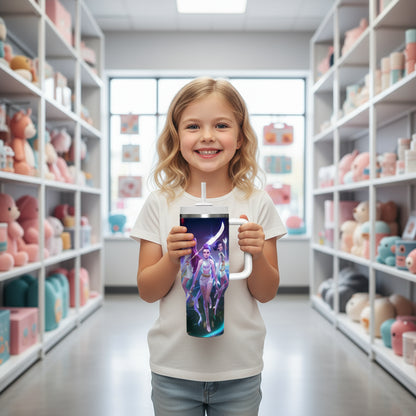 K-pop Demon Hunters Thermos Cup Kids Anime Rumi Mira Zoey Unisex Vacuum Cup Water Bottle Office Coffee Mug Gift for Boys Girls Trikidsworld