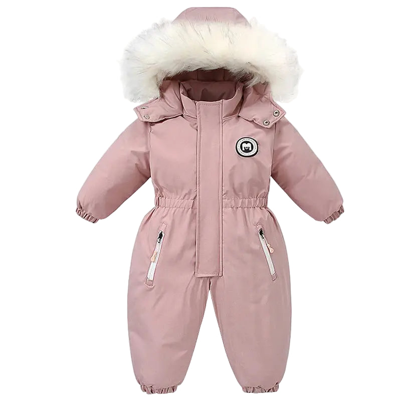 Ircomll kids Boy Girl Winter Snowsuit Plus Velvet Toddler Jacket Clothes For Boy Infant Jumpsuit Hoodied Overalls 2-6Y Outwear Trikidsworld