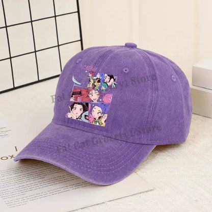 Kpop Demon Hunter Baseball Cap Women Anime Rumi Mira Zoey Sun Hat Adult New Outdoor Sport Sunbonnet Fashion Retro Headgear Gift Trikidsworld