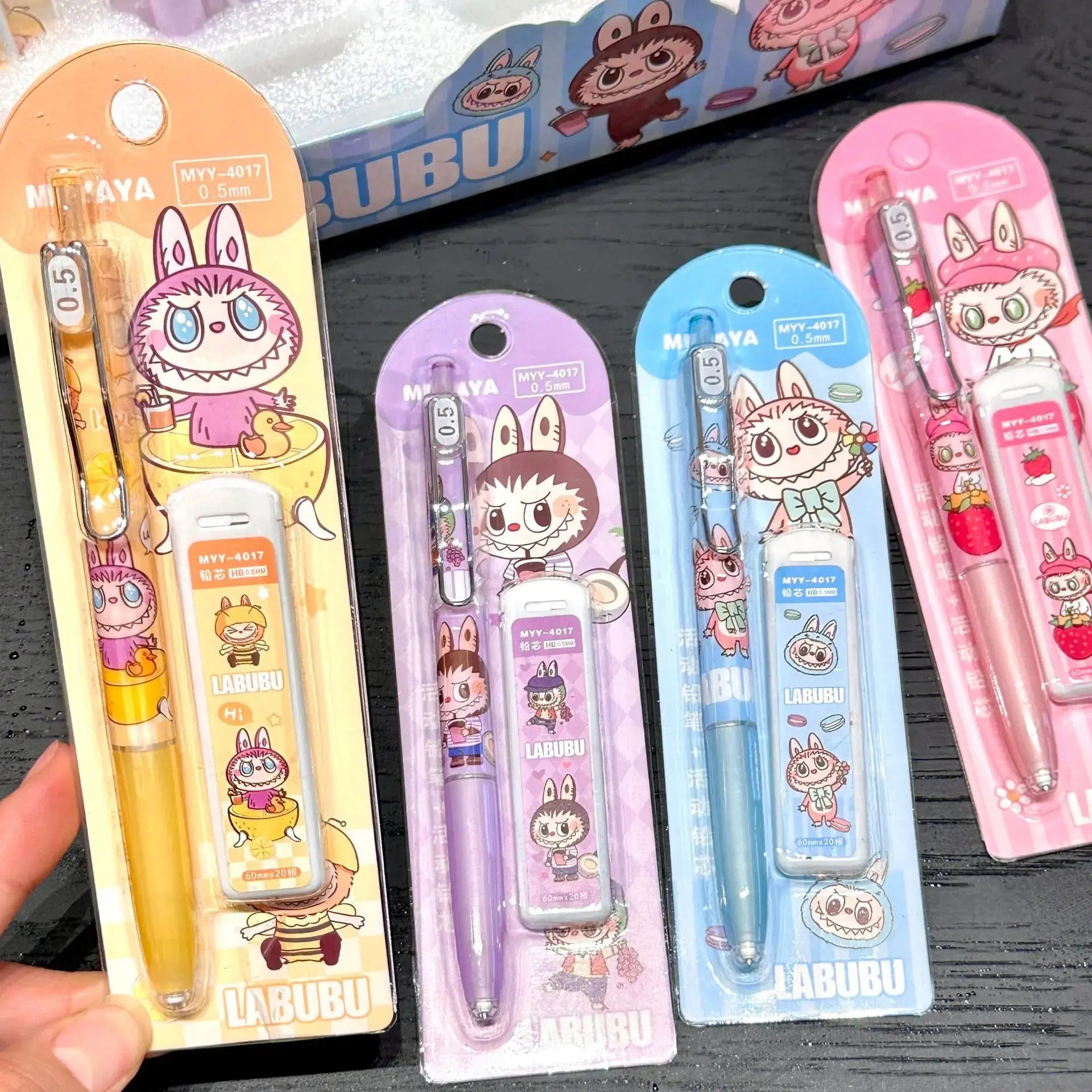 1/6pcs New Mechanical Pencil Set Cartoon Cute Automatic Pencils Student Writing Pens Stationery Gifts For Kids Trikidsworld