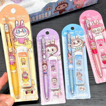 1/6pcs New Mechanical Pencil Set Cartoon Cute Automatic Pencils Student Writing Pens Stationery Gifts For Kids Trikidsworld