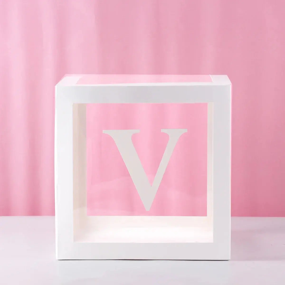 27/25cm Custom Transparent Letter Box A-Z Baby Shower Girl 1st Birthday Party Decoration Kids Wedding Birthday Balloon DIY Box Trikidsworld