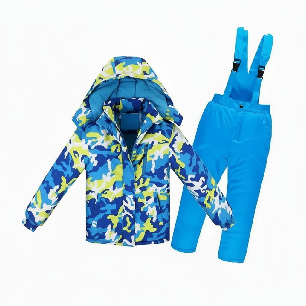OLEKID -30 Degree Russian Winter Children Boys Ski Suit Thick Warm Waterproof Windproof Jacket Coat + Overalls Girls Snowsuit Trikidsworld