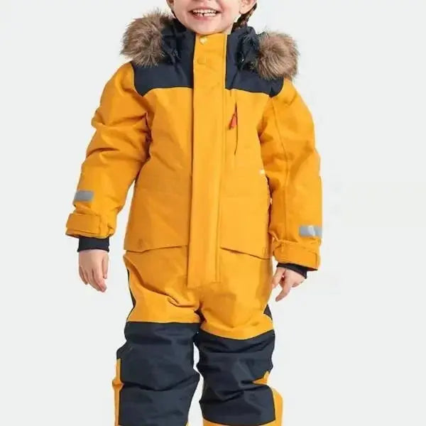 Childrens Ski Suit Windproof Waterproof Thickened Luminous Childrens One-piece Ski Suit Men's and Girls Cotton Clothing Ski Suit Trikidsworld