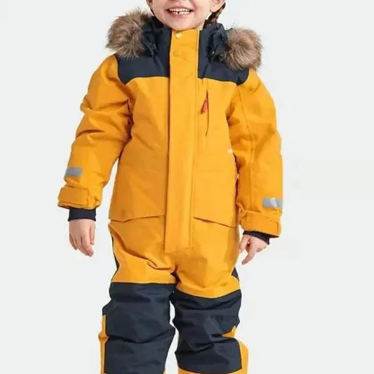 Childrens Ski Suit Windproof Waterproof Thickened Luminous Childrens One-piece Ski Suit Men's and Girls Cotton Clothing Ski Suit Trikidsworld