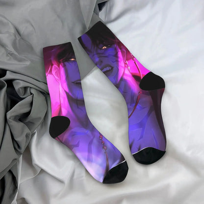 Baby Saja KPop Demon Hunters Chibi Art Stockings Custom Leisure Socks Autumn Non Skid Socks Men Outdoor Sports Medium Soft Socks Trikidsworld