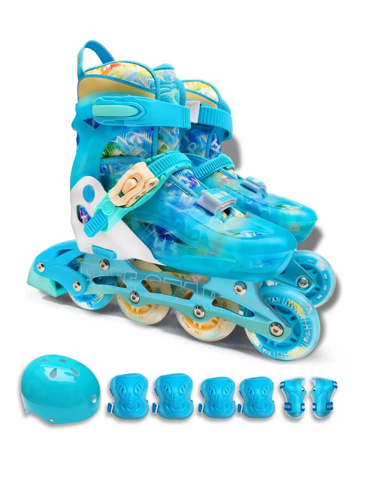 Easy Star Flashing Inline Skates – Adjustable & Comfortable Trikidsworld